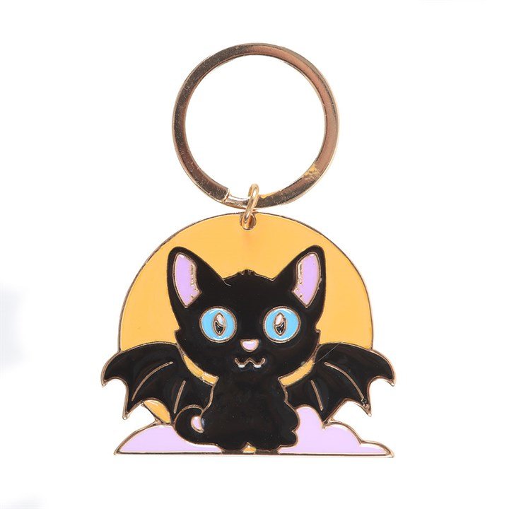 In My Witch Era Cat and Moon Enamel Keyring | Inspired Creative Gifts | UK Supplier