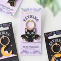 In My Witch Era Cat Enamel Keyring | Inspired Creative Gifts | UK Supplier