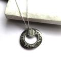Personalised Infinity and Mini Disc Necklace | Woman's Necklace