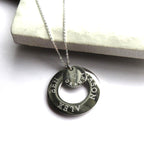 Personalised Infinity and Mini Disc Necklace | Woman's Necklace