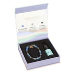 Inner Peace Blue Lace Agate Crystal Essential Oil Bracelet | Inspired Creative Gifts | UK Supplier