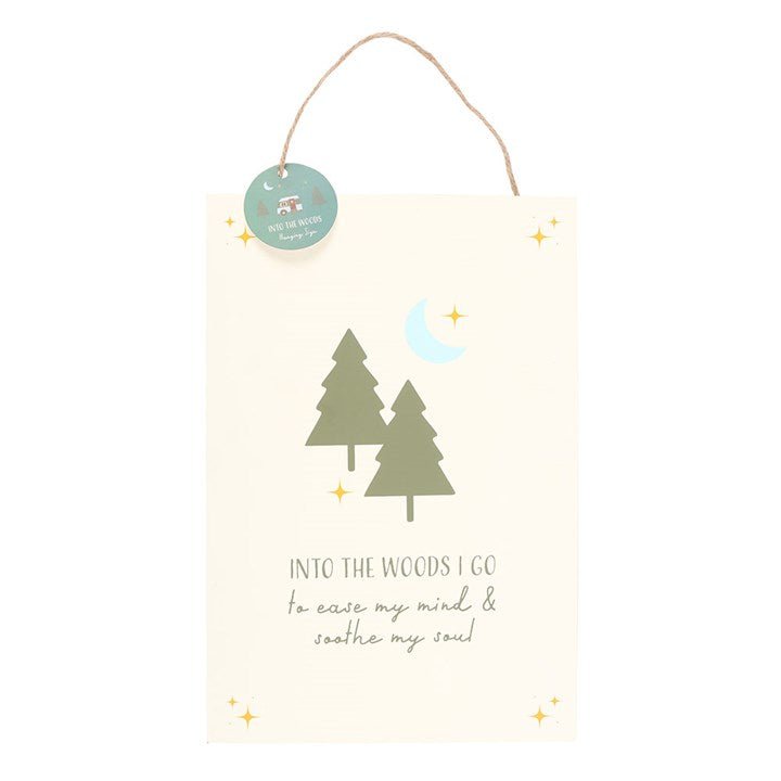 Into the Woods Hanging Sign | Inspired Creative Gifts | UK Supplier