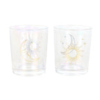 Iridescent Sun and Moon Votive Candle Holders | Inspired Creative Gifts | UK Supplier