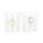 Iridescent Sun and Moon Votive Candle Holders | Inspired Creative Gifts | UK Supplier