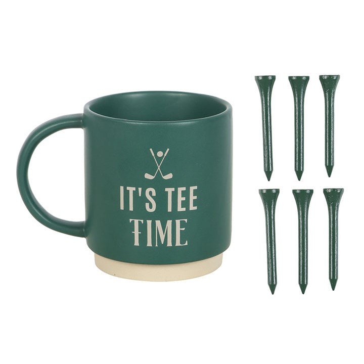 It's Tee Time Mug with Golf Tees | Inspired Creative Gifts