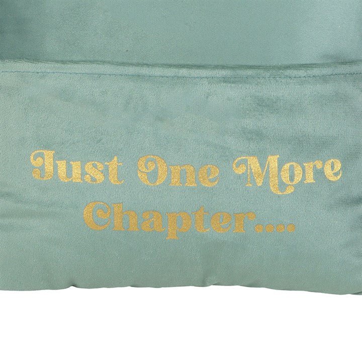 Just One More Chapter Cushion with Book Pocket | Inspired Creative Gifts | UK Supplier