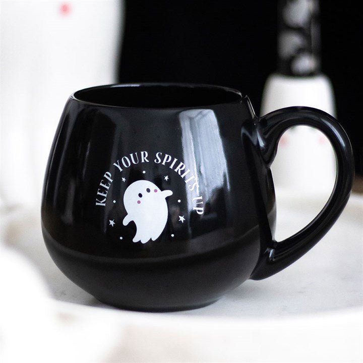Keep Your Spirits Up Rounded Ghost Mug | Inspired Creative Gifts | UK Supplier