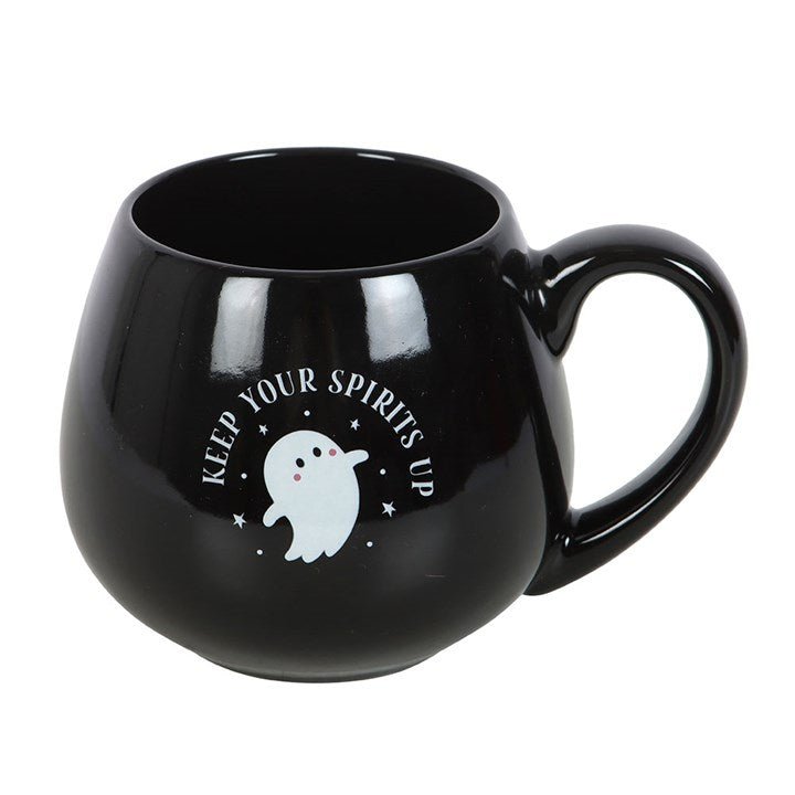 Keep Your Spirits Up Rounded Ghost Mug | Inspired Creative Gifts | UK Supplier