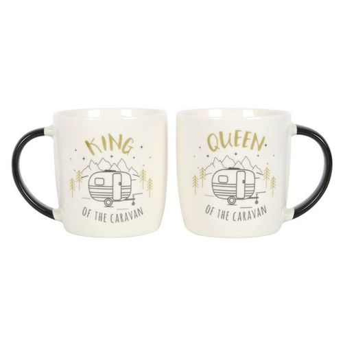 King and Queen Couples Caravan Mug Set | Inspired Creative Gifts | UK Supplier