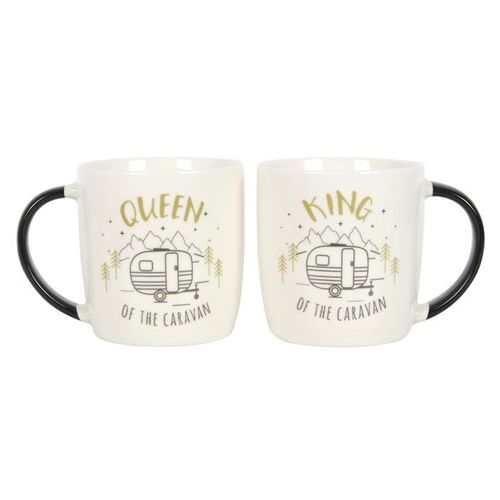 King and Queen Couples Caravan Mug Set | Inspired Creative Gifts | UK Supplier