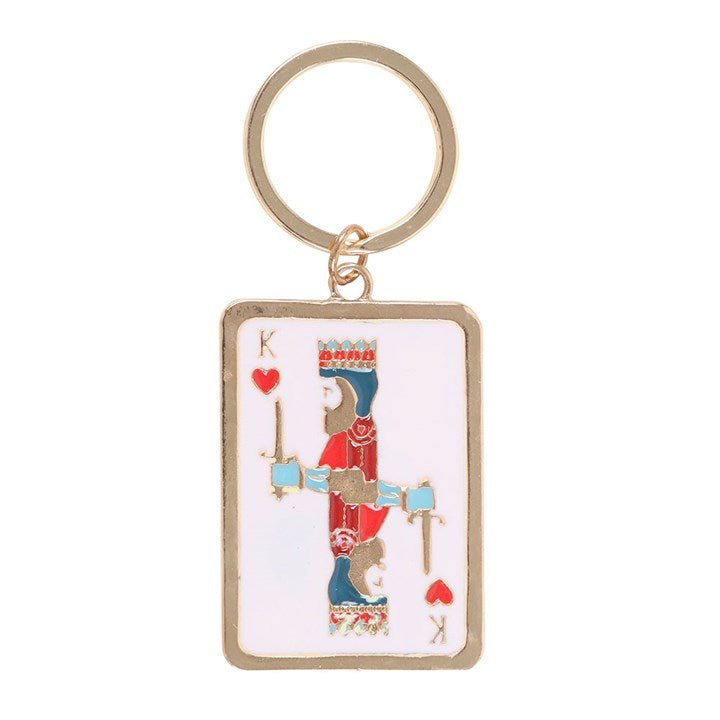 King of My Heart Playing Card Keyring | Inspired Creative Gifts | UK Supplier