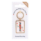 King of My Heart Playing Card Keyring | Inspired Creative Gifts | UK Supplier