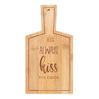Kiss the Cook Bamboo Serving Board | Inspired Creative Gifts | UK Supplier