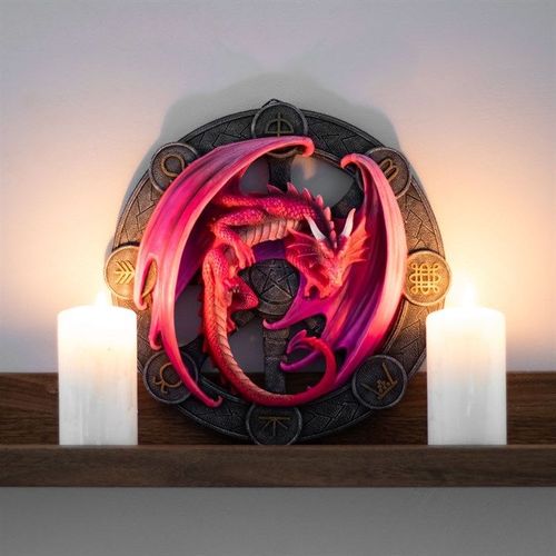Lammas Dragon Resin Wall Plaque by Anne Stokes | Inspired Creative Gifts | UK Supplier