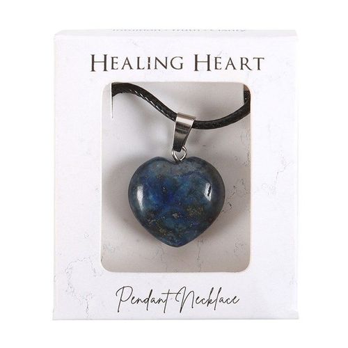 Lapis Lazuli Healing Crystal Heart Necklace | Inspired Creative Gifts | UK Supplier