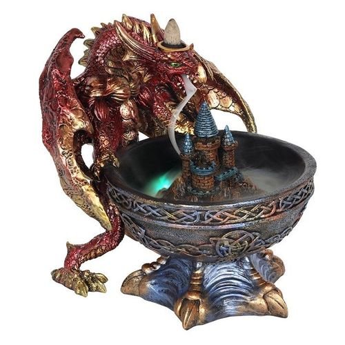 Large Dragon Bowl Backflow Incense Burner | Inspired Creative Gifts | UK Supplier