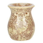 Large Gold Crackle Glass Oil Burner and Wax Warmer | Inspired Creative Gifts | UK Supplier