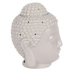 Large Grey Buddha Head Oil Burner and Wax Warmer | Inspired Creative Gifts | UK Supplier