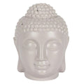 Large Grey Buddha Head Oil Burner and Wax Warmer | Inspired Creative Gifts | UK Supplier
