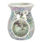 Large Light Blue Iridescent Crackle Oil Burner and Wax Warmer | Inspired Creative Gifts | UK Supplier