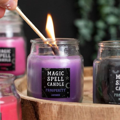 Lavender 'Prosperity' Spell Candle Jar | Inspired Creative Gifts | UK Supplier