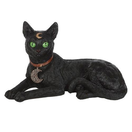 Laying Black Cat Figurine | Inspired Creative Gifts | UK Supplier