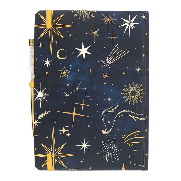 Leave A Little Sparkle A5 Notebook with Citrine Pen | Inspired Creative Gifts | UK Supplier