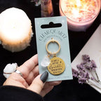 Leave a Little Sparkle Clear Quartz Crystal Keyring | Inspired Creative Gifts | UK Supplier