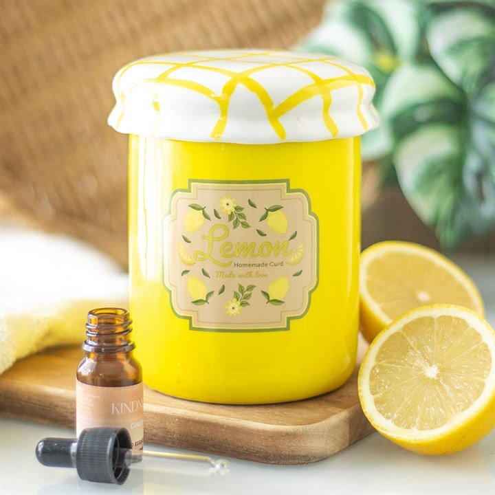 Lemon Curd Jar Oil Burner and Wax Warmer | Inspired Creative Gifts | UK Supplier