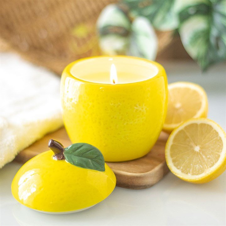 Lemon Shaped Candle Jar | Inspired Creative Gifts | UK Supplier