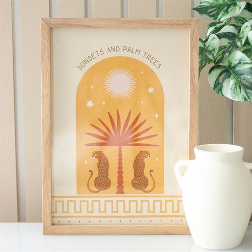 Leopard Palm Framed Wall Art Print | Wall Art | Inspired Creative Gifts