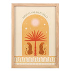 Leopard Palm Framed Wall Art Print | Inspired Creative Gifts | UK Supplier