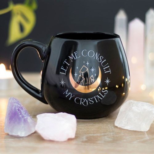 Let Me Consult My Crystals Rounded Mug | Inspired Creative Gifts | UK Supplier