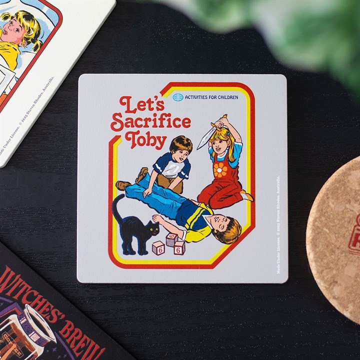 Let's Sacrifice Toby Coaster by Steven Rhodes | Inspired Creative Gifts | UK Supplier