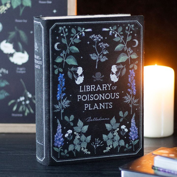 Library of Poisonous Plants Book Shaped Storage Box | Inspired Creative Gifts | UK Supplier
