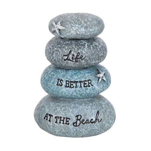 Life is Better at the Beach Resin Stone Ornament | Inspired Creative Gifts | UK Supplier
