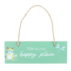 Light Green This is Our Happy Place Hanging Sign | Inspired Creative Gifts | UK Supplier