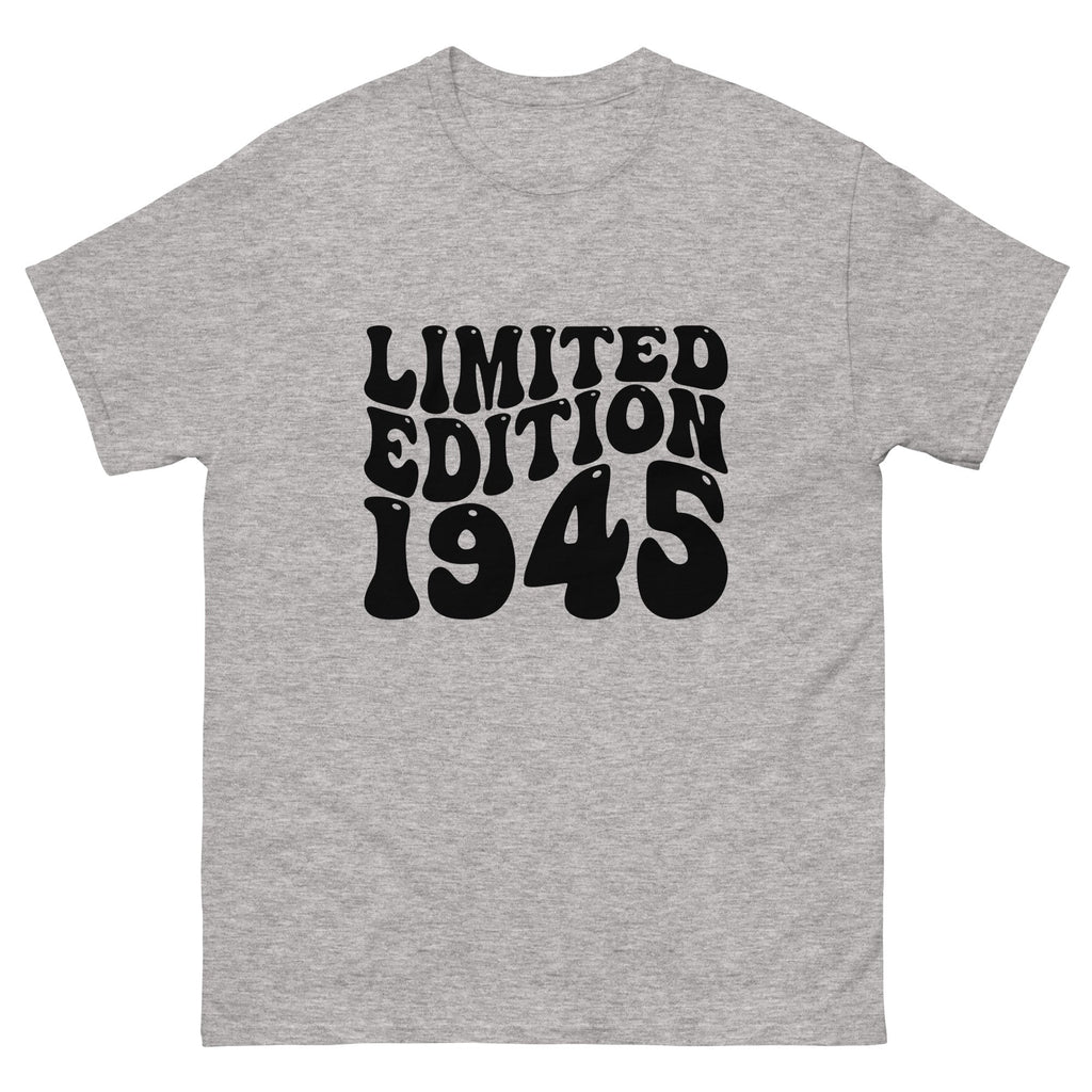 Limited Edition 1945 80th Birthday Mens classic tee | Inspired Creative Gifts | UK Supplier