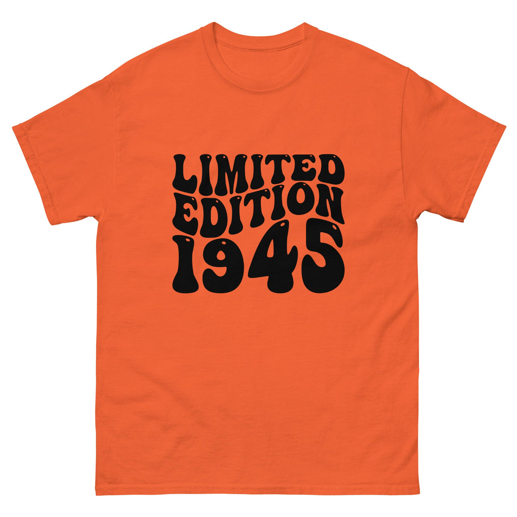Limited Edition 1945 80th Birthday Mens classic tee | Inspired Creative Gifts | UK Supplier