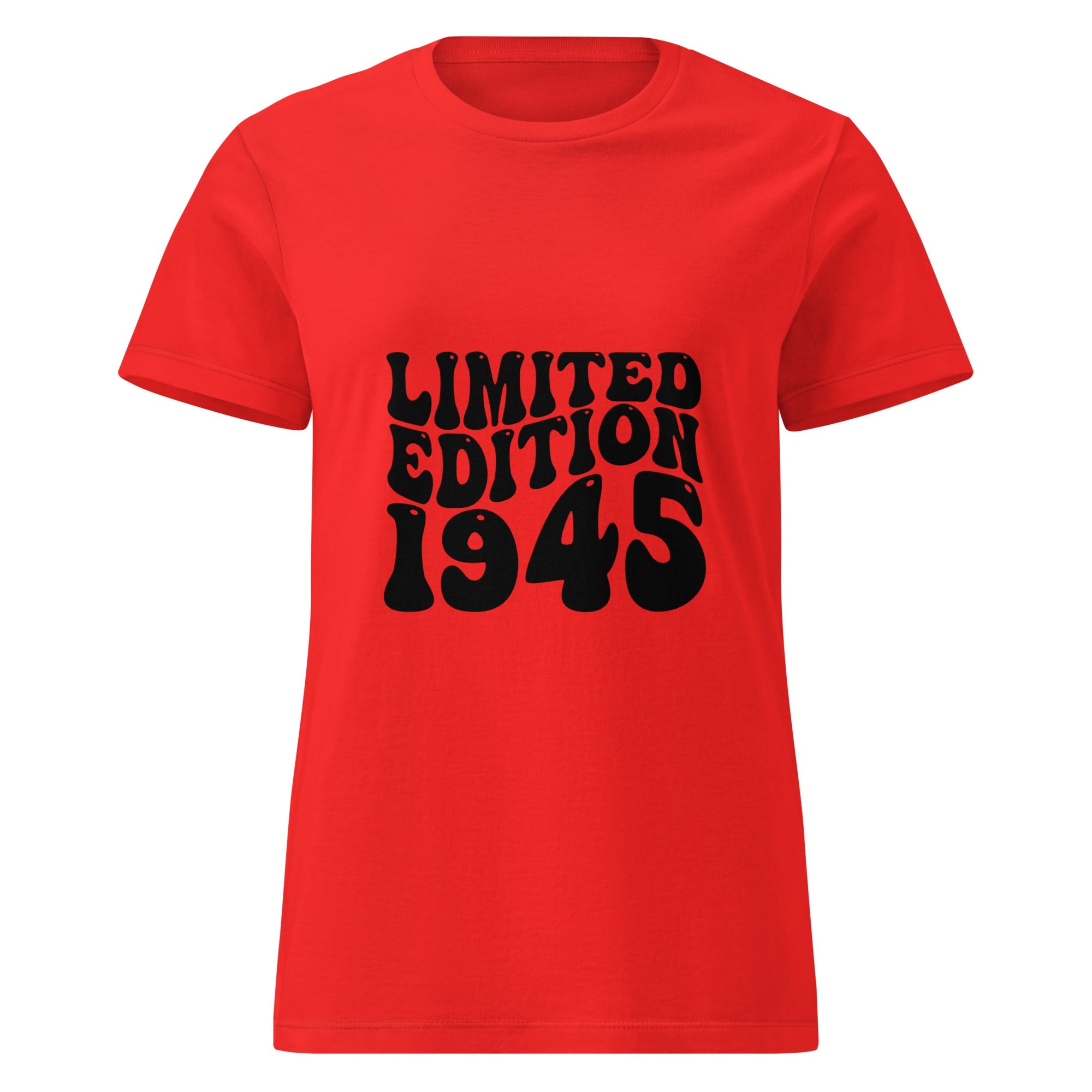Limited Edition 1945 80th Birthday Women’s basic softstyle t-shirt | Inspired Creative Gifts | UK Supplier