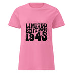 Limited Edition 1945 80th Birthday Women’s basic softstyle t-shirt | Inspired Creative Gifts | UK Supplier