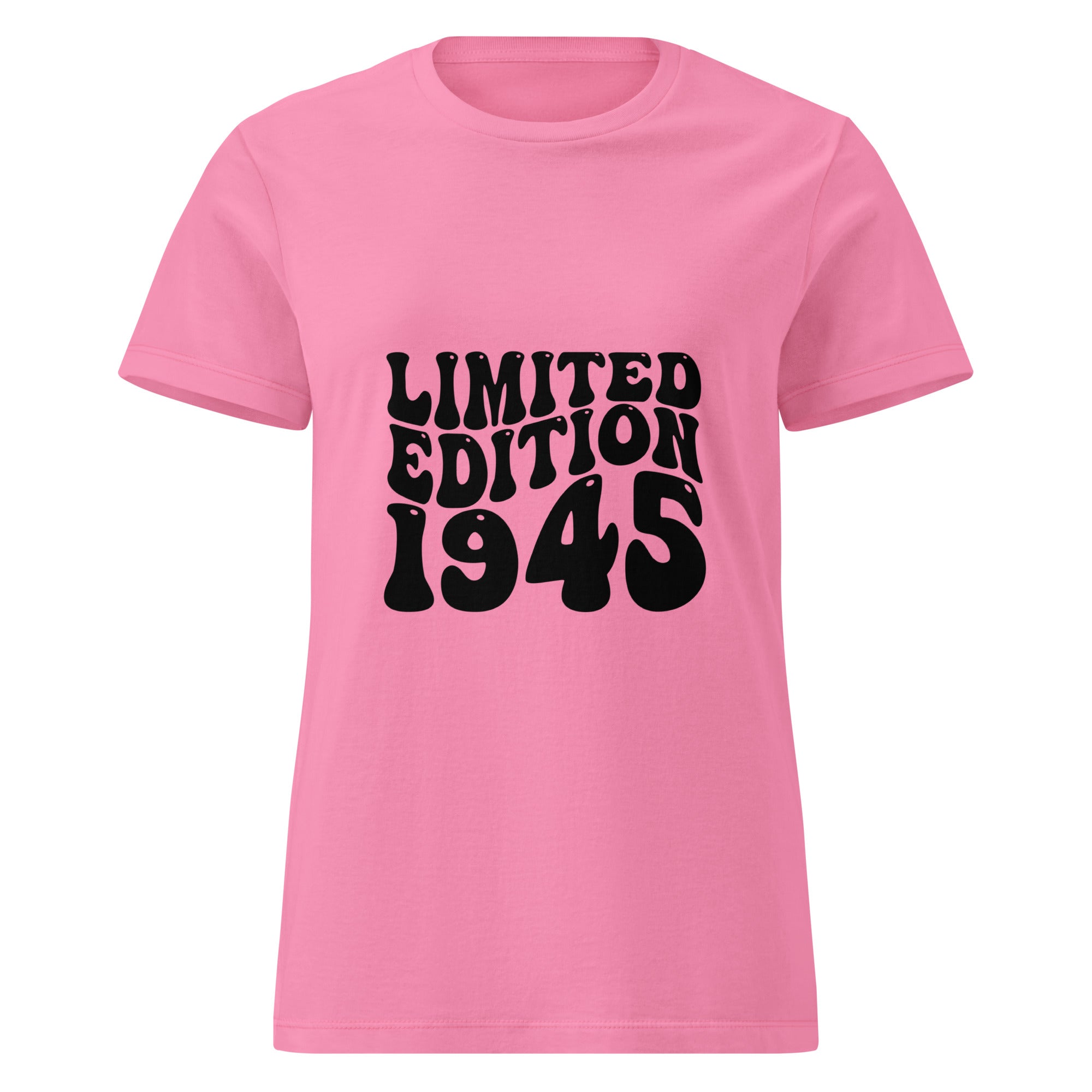 Limited Edition 1945 80th Birthday Women’s basic softstyle t-shirt | Inspired Creative Gifts | UK Supplier