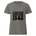 Limited Edition 1945 80th Birthday Women’s basic softstyle t-shirt | Inspired Creative Gifts | UK Supplier
