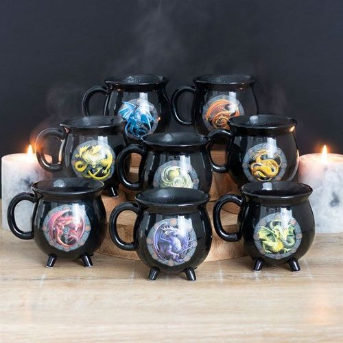 Litha Colour Changing Cauldron Mug by Anne Stokes | Inspired Creative Gifts | UK Supplier