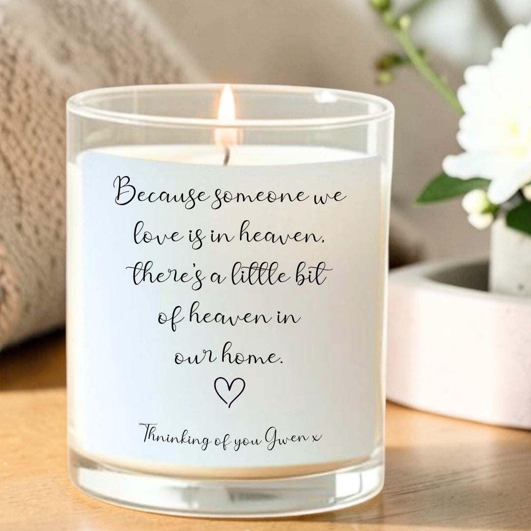 Personalised Heaven in Our Home Candle Gift Set for Mother's Day
