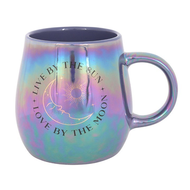 Live by the Sun Love by the Moon Iridescent Mug | Inspired Creative Gifts | UK Supplier