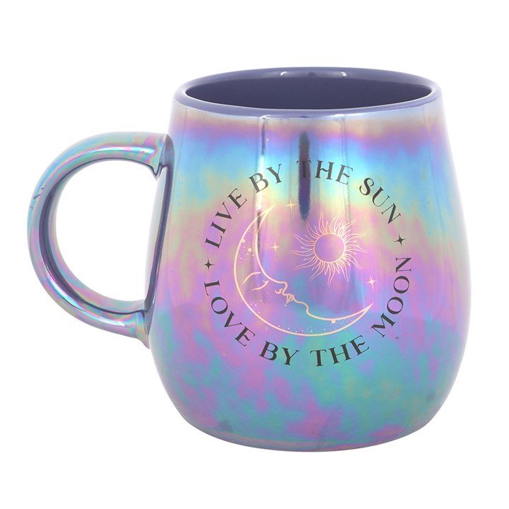 Live by the Sun Love by the Moon Iridescent Mug | Inspired Creative Gifts | UK Supplier