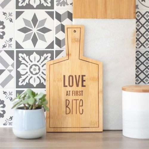 Love At First Bite Bamboo Serving Board | Inspired Creative Gifts | UK Supplier