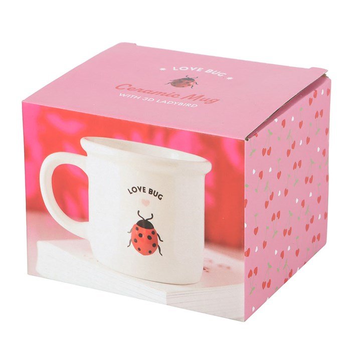 Love Bug Mug with 3D Ladybird | Inspired Creative Gifts | UK Supplier