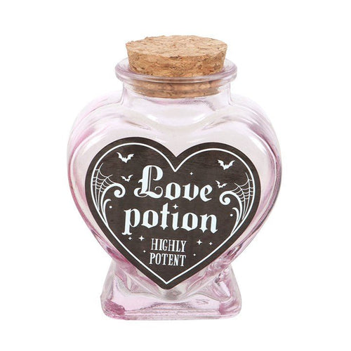 Love Potion Decorative Glass Heart Potion Bottle | Inspired Creative Gifts | UK Supplier